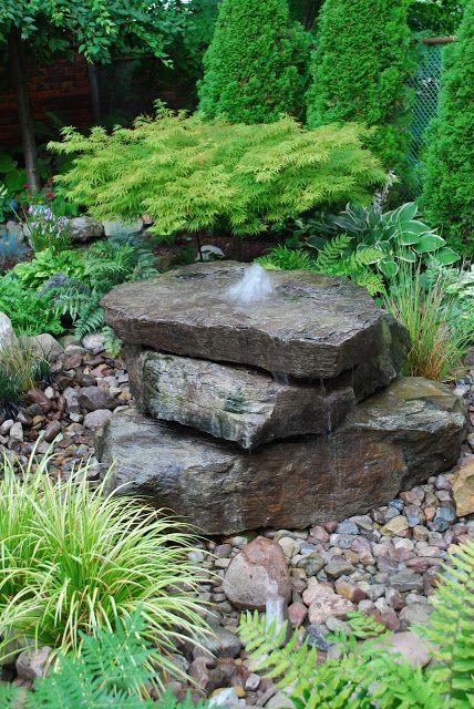 Add a Natural Rock Waterfall or Fountain to your Backyard - Whitewater Rock and Supply Co. Backyard Water Fountains, Stone Water Features, Fountain Ideas, Taman Air, Backyard Garden Diy, Outdoor Water Features, Garden Water Feature, Fountains Backyard, Diy Garden Fountains