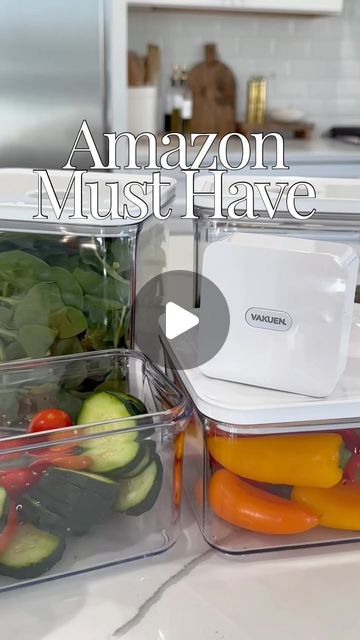 René Ceretto| Home Decor,Interior Design, & Lifestyle on Instagram: "✨A M A Z O N  H O M E  F I N D✨@amazon  Comment “SHOP” for the links sent to you!🫶🏼   These premium airtight containers and vacuum sealer from @vakuen.us will keep your produce fresh for up to five times longer. They are microwave dishwasher and freezer safe and never leaker stain these containers. Come in multiple sizes and include a rechargeable vacuum sealer as always. I have everything linked in my Amazon storefront leave the comment below and I will send you the direct link to shop!🫶🏼  There is a special deal for Prime Day going on from the 15th-17th! Comment “shop” for the direct link sent to you!  #amazon #amazonprimeday #amazonhome #organization #fridgeorganization" Message Request, Fridge Organization, Kitchen Must Haves, Vacuum Sealer, Airtight Containers, Amazon Prime Day, Amazon Storefront, Amazon Home, Kitchen Sets