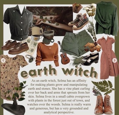 Witchy Fits, Hippy Witch, Wicca Aesthetic, Witch Aesthetic Outfit, Moodboard Template, Cottagecore Fashion Male, Goblincore Clothes, Goblincore Fashion, Altar Inspiration