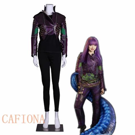 Mal Cosplay, Kingdom Hearts Roxas, Stitch Costume, Dishonored 2, Descendants 2, Costumes For Sale, Top Movies, Punk Style, Purple Leather