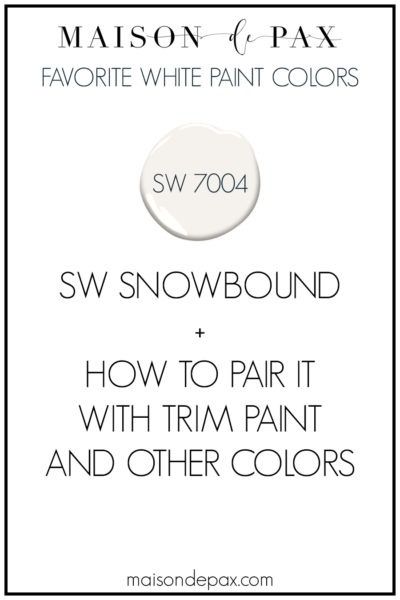 See SW Snowbound in REAL spaces and find out why it's one of the best white paints! #whitepaint #paintcolors Trim Color For Snowbound Walls, Sherwin Williams Snowbound Color Palette, Neutral White Paint, Popular White Paint, Sw Snowbound, Forest Farmhouse, Sherwin Williams Snowbound, White Paint Color, Hallway Paint