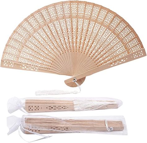 Amazon.com: Sepwedd Set of 50pcs Sandalwood Fan Baby Shower Gifts Favors with Gift Bags and Tassels Wooden Folding Fan : Home & Kitchen Baby Shower Gift Favors, Fan Favors, Wooden Fan, Folding Fans, Outdoor Baby Shower, Wedding Shower Gifts, Wedding Fans, Baby Baptism, Baby Shower Party Favors