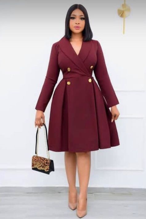 Office Dresses For Women Work Attire, Office Wear Men, Flare Dress Outfit Classy, Wine Suit, Plus Size Office Wear, Graduation Outfits For Women, Corporate Gowns, Stylish Business Outfits, Plus Size Office