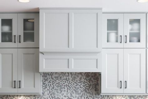 Hoods For Kitchen, Menards Cabinets, Kitch Design, Kitchen Beach House, Cabinet Hood, Hood Kitchen, Focal Points, Castle Rock, Trim Kit