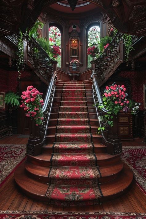 Stepping into a Victorian house feels like stepping into a beautiful past! 🏰The classic elegance is defined by rich colors, plush fabrics, and intricate woodwork. From curlicue trims to detailed doorknobs, every corner of a Victorian home has a story to tell 👑✨🕰️. Now that's timeless elegance! 🎩🍷🥀 Victorian House Interior Design, Intricate Woodwork, House Interior Design, Victorian Home, Victorian House, Rich Colors, Victorian Homes, Victorian Era, Classic Elegance