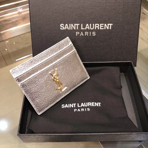 Saint Laurent Card Holder, Ysl Card Holder, Ysl Wallet, Ysl Saint Laurent, Mens Card Holder, Wishlist 2024, Expensive Jewelry Luxury, Bf Gifts, Saint Laurent Bags