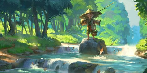 Discover The Art of Jeremy Fenske, a Concept Artist currently working at High Moon Studios. River Environment Concept Art, River Concept Art, Nature Concept Art, Jeremy Fenske, Concept Art Disney, Concept Art Landscape, Zootopia Art, Art Steampunk, Background Nature