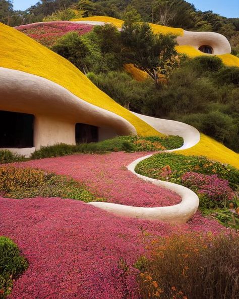 Architecture Inspired By Nature, Funky Architecture, Nature Homes, Nature Forms, Future Nature, Architecture Cool, Nature And Architecture, Dynamic Landscape, Natural Architecture