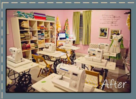 Ikea Sewing Rooms, Vintage Sewing Rooms, Create Blog, Sewing With Nancy, Fashion Showroom, Sewing Spaces, Fashion Designer Studio, Nancy Zieman, Sewing Room Design