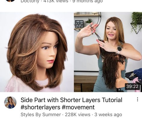 Layers Tutorial, How To Cut Your Own Hair, Mid Length Hair With Layers, Midlength Haircuts, Front Hair Styles, Summer Hair Color For Brunettes, Hair Stylist Life, Mid Length Hair, Long Layered Hair