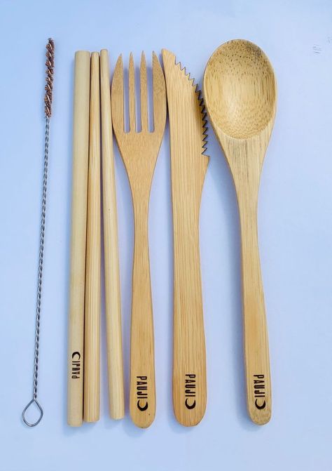 BAMBOO CUTLERY SET Our organic bamboo cutlery includes a knife, spoon, fork, chopsticks and straws, each utensil is hand burnished to a naturally-smooth finish. You don’t need to worry about BPA and other chemicals because this cutlery set is 100% natural. Contact To Seller: Ms. Snowie WhatsApp : +84 865783041 Mail: sale01@eco2go.vn Bamboo Spoon, Bamboo Cutlery, Spoon Fork, Salad Servers, Free Sample, Cutlery Set, Handmade Natural, Vietnam, Eco Friendly