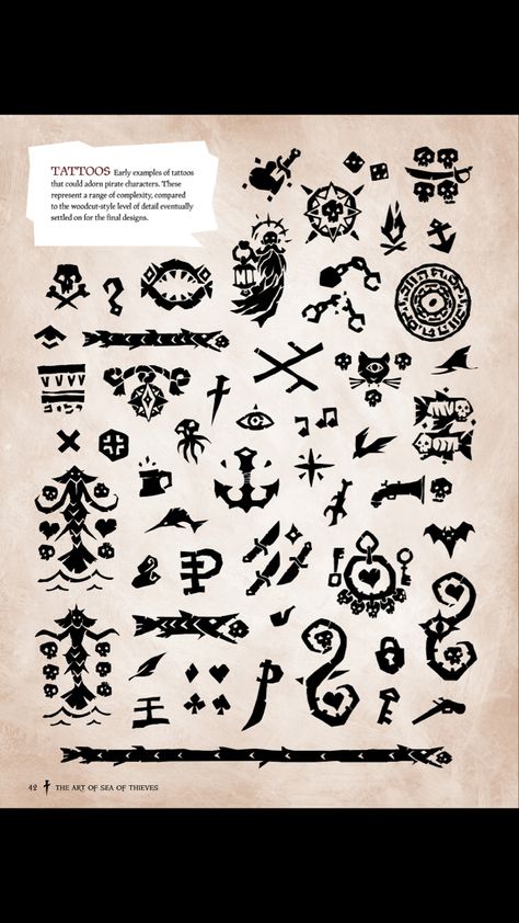 Pirate Symbols, Rare Tattoos, Pirate Tattoo, Sea Of Thieves, Chest Tattoo Men, Gaming Tattoo, Symbol Tattoos, Eye Makeup Designs, Custom Tattoo Design