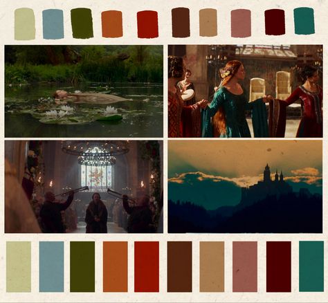 Historical Colour Palette, Brave Color Palette, Movie Poster Color Palette, Medieval Color Scheme, 1800s Color Palette, Limited Colour Palette, Midsommar Color Palette, Folklore Colour Palette, Dark Fairytale Color Palette