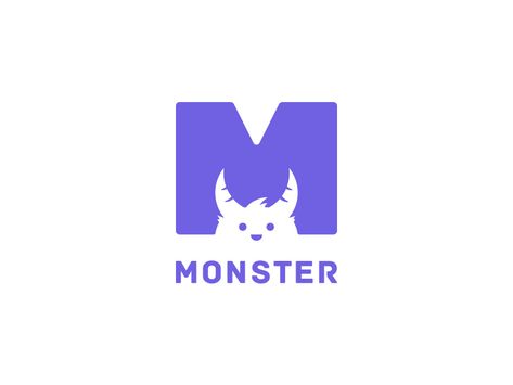 Logo With Mascot, Graphics Designer Logo, Cute Logo Ideas, Logo Intelligent, Monster Logo, Mascot Logos, Mascot Logo Design, Clean Logo, Cute Logo