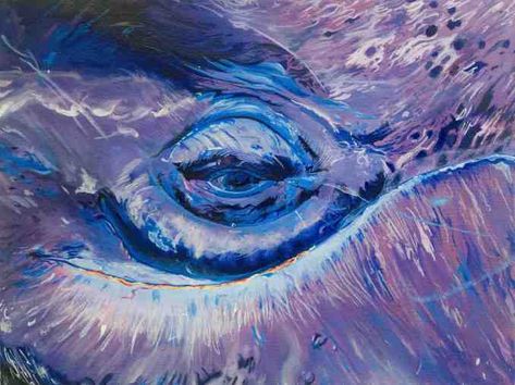 ‘Fish Feel’ Online Art Auction – The Art of Compassion Project Grey Whale, Whale Painting, Gray Whale, Whale Art, Animal Painting, Photorealism, Killer Whales, Gorgeous Art, Art Auction