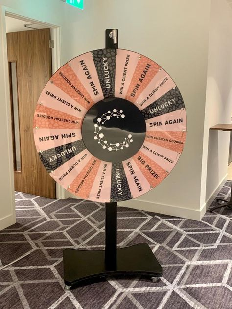 Prize Wheel Hire Nationwide - Expo Games Hire Booth Games Ideas, Spin The Wheel Design, Spin Wheel Design, Booth Activities, Makeup Display Ideas, 17 Birthday Ideas, Wheel Of Fortune Game, Games For Party, Event Venue Design