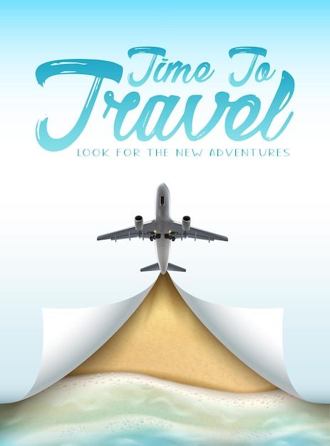 Sky With Airplane, Airplane In The Sky, Travel Advertising Design, Travel Banner, Social Media Campaign Design, Travel Vector, Food Logo Design Inspiration, Travel Creative, Church Media Design