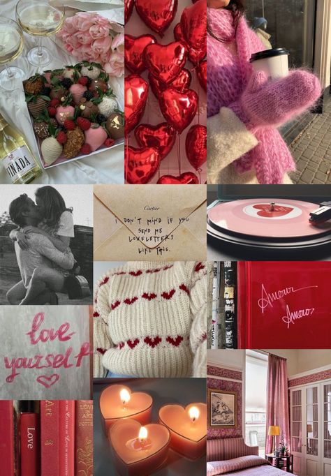 february, new month, love, hearts, cozy vibes, romance, valentines day, chocolate covered strawberries, flowers February Vibes Aesthetic, February Aesthetic Month, Valentines Day Chocolate Covered Strawberries, February New Month, February Vision Board, February Mood Board, Aesthetic February, February Aesthetic, Valentines Day Chocolate