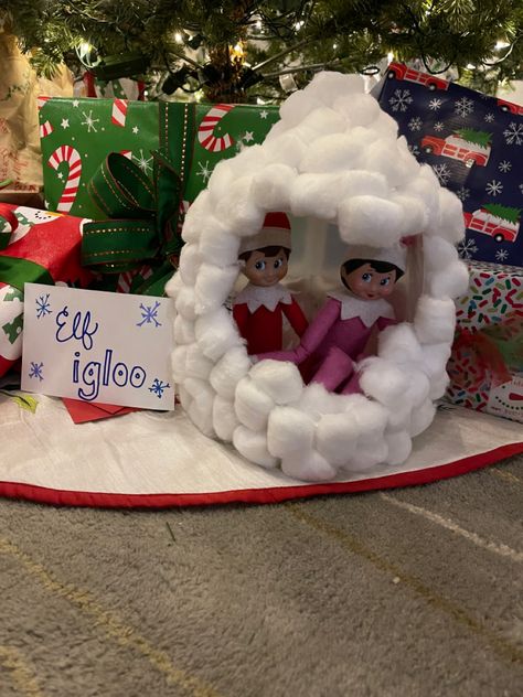 Elf on the Shelf ideas, igloo, milk carton, Igloo Elf On The Shelf, Elf On The Shelf Igloo, Elf Igloo, Elf On The Shelf Ideas 2023, Elf On The Shelf House, Elf 2023, Kindness Elves, Elf Ideas Easy, Awesome Elf On The Shelf Ideas