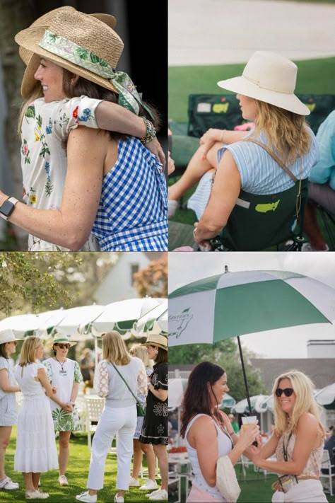 Patrons celebrate the Masters by sporting classic spring styles. Masters Golf Outfits Women Spectator, The Masters Outfit Women, Masters Party, Recruitment Themes, Masters Golf, Spring Styles, My Dream Came True, Golf Outfits Women, The Masters