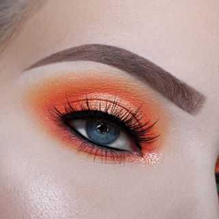 Eye Look For Blue Eyes, Light Smokey Eye, Makeup Shoot, Shadow Ideas, Orange Eyeshadow, Best Eyeshadow Palette, Colourpop Eyeshadow, Eyeshadow For Blue Eyes, Date Night Makeup