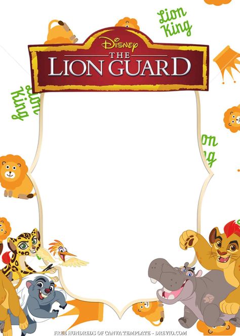 FREE – 16+ The Lion Guard Canva Birthday Invitation Templates | Download Hundreds FREE PRINTABLE Birthday Invitation Templates Lion Guard Birthday Invitations, Lion Guard Party Decorations, Lion Guard Birthday Party Ideas, Lion Guard Birthday Party, Lion King Invitation, Kids Gardening Party, Lion Guard Party, Lion Guard Birthday, Gardening Party