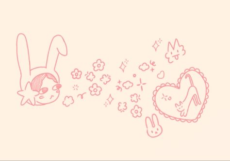 Cute Ipad Widget Wallpaper, Kawaii Laptop Wallpaper Pink, Cute Ipad Widgets Pink, Desk Top Wallpaper Computer Cute, Bunny Ipad Wallpaper, Pink Aesthetic Doodles, Cute Pink Header, Cute Pink Wallpaper Ipad, Laptop Wallpaper Asthetics