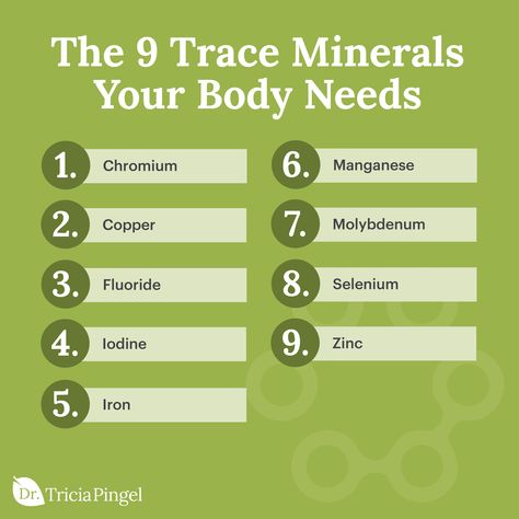 Ever heard of trace minerals? In short, they're essential minerals found only in your food (or supplements)—and the kicker is that that you only need small amounts of them to reap some major benefits! Check out this graphic below, which shows the 9 trace minerals your body requires for optimal health, and then click the link below to learn more about how they work! Trace Minerals Drops Benefits, Trace Minerals Benefits, Blood Pressure Lowering Foods, Trace Minerals, Meal Prep Snacks, Tea Health Benefits, Inflammatory Foods, Lower Blood Pressure, Vitamins & Supplements