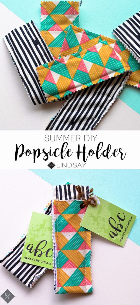 Neoprene Sewing Projects, Sewing Projects For Craft Shows, Popsicle Sleeves Diy, Easy Fabric Crafts To Sell, Diy Popsicle Holder, Easy Kid Sewing Projects, Free Printable Sewing Patterns For Beginners, Easy Sewing Crafts To Sell, Fun Sewing Projects Diy Ideas