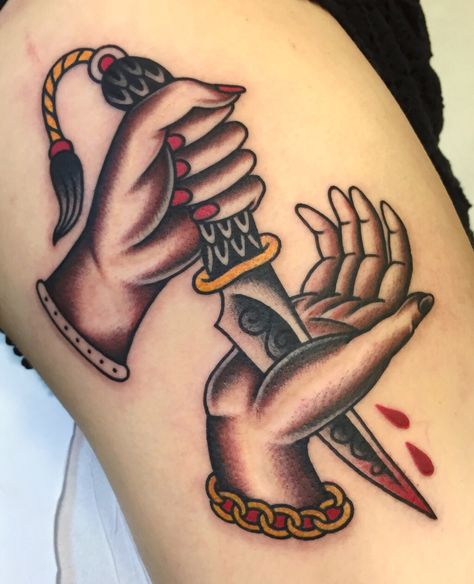 Tattoo Matchstick Tattoo Traditional, Hand Holding Cards Tattoo, Shackles Tattoo, Hand Tattoo Traditional, American Traditional Hand, Old Traditional Tattoo, Dagger Tattoos, Traditional Japanese Tattoo Flash, Traditional Hand Tattoo