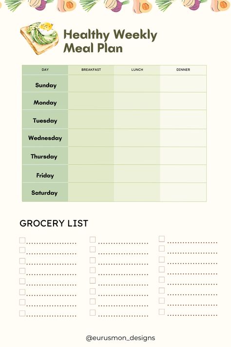 plan meals for the week 🍛 weekly meal plan schedule with grocery list  . schedule for breakfast, lunch and dinner.

follow for more planner templates ...
#MealPlanning #HealthyEating #MealPrep #WellnessJourney
#printabletemplates #digitalnotetaking #organized #worksheet #lists #notepad #planner #tracker Meal Plan Schedule, Healthy Meal Planner, Robert T Kiyosaki, Eating Schedule, Free Daily Planner, Law Of Attraction Planner, Schedule Organization, Planner Tracker, Declutter Your Mind