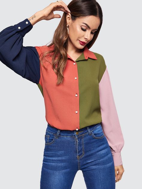 Color block sweatshirt