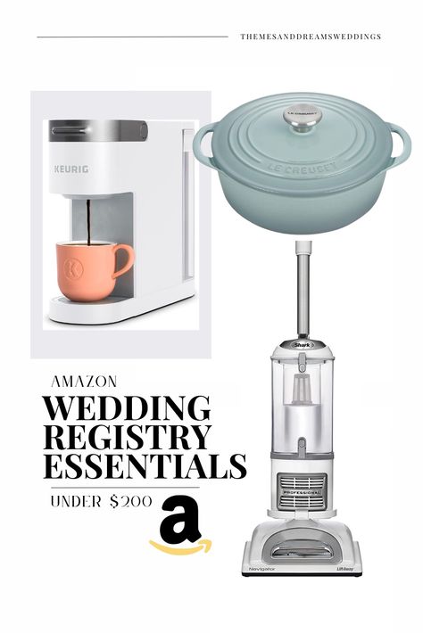 Make your wedding day special without breaking the bank! 💍 Check out our top Amazon Wedding Registry Essentials all under $200 - from cookware to home décor, you can find something perfect for anyone. Shop now! Wedding Registry Essentials, Registry Essentials, Amazon Wedding Registry, Amazon Wedding, Bank Check, Newlywed Gifts, Wedding Registry, Wedding Guide, The Bank