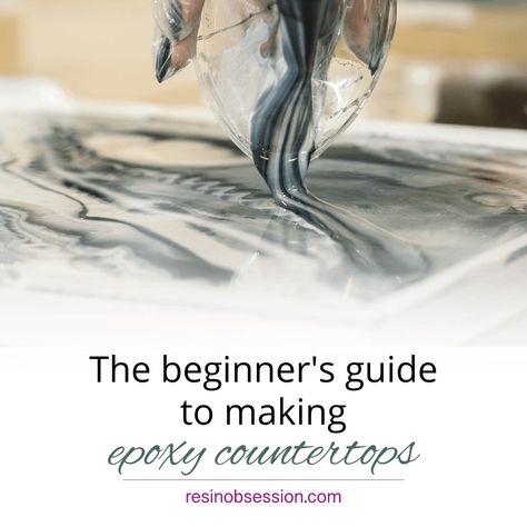 The Beginner's Guide to Epoxy Countertops - Resin Obsession Epoxy Resin Countertop, Epoxy Countertop Kit, Resurface Countertops, Resin Techniques, Countertop Kit, Concrete Counters, Resin Tips, Epoxy Countertops, Resin Colors