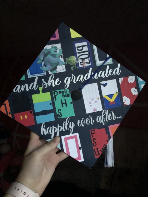 Graduation Cap Designs Monsters Inc, Monsters Inc Grad Cap, Monsters Inc Graduation Cap, Graduation Caps Disney, Graduation Cap Ideas Disney, Disney Graduation Cap Designs, Graduation Cap Designs Disney, Disney Graduation Cap Ideas, Spongebob Graduation