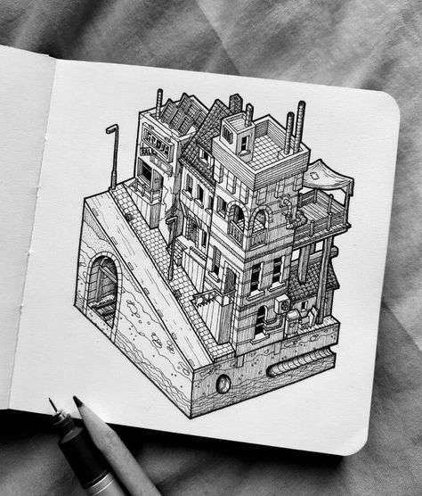 black and white fantasy architecture Isometric Drawings, Isometric Sketch, City Black And White, Roblox Studio, Map Sketch, Isometric Map, Fantasy Architecture, Isometric Drawing, Samurai Artwork