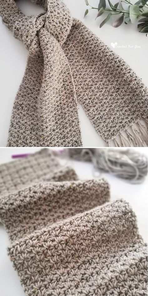 Super Trendy Warm Crochet Scarfs - Pattern Center Triangle Scarf Crochet Pattern, Crochet Scarf For Beginners, Simple Scarf Crochet Pattern, Crochet Scarf Easy, Crochet Triangle Scarf, Super Scarf, Crochet Scarf Pattern, Crocheted Scarf, Crochet Scarf Pattern Free