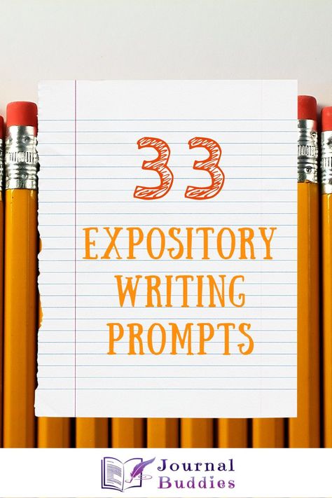 Expository writing is a method of writing where the author explains a topic to the reader. Here are 33 expository writing ideas for all ages. Expository Writing Prompts, High School Journal, Middle School Writing Prompts, Journal Prompts For Kids, High School Writing, Expository Essay, Expository Writing, High School Education, Middle School Writing