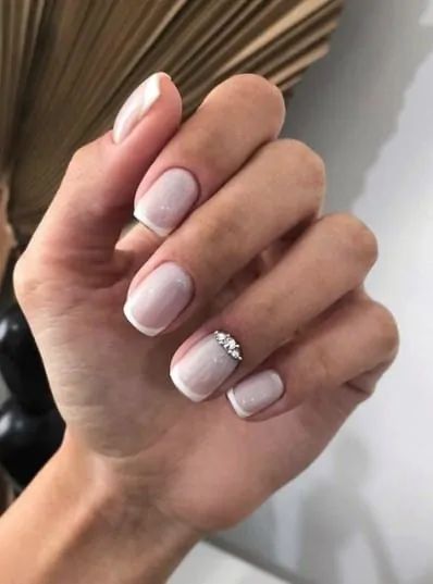 Neutral Nail Ideas, Neutral Manicure, Nails Nail Art Designs, Neutral Nails Acrylic, Neutral Nail Art, Neutral Nail Designs, Bridal Nails Designs, Ombre Acrylic, Neutral Nail