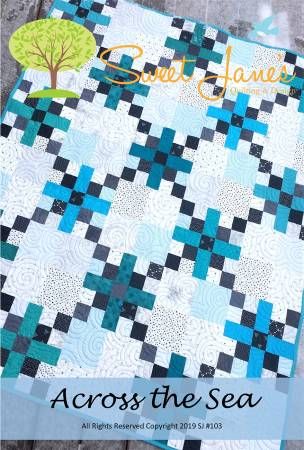 Across The Sea - 682698991459 Quilt Corners, Sea Quilt, Irish Chain Quilt, 9 Patch Quilt, Two Color Quilts, Scrap Busters, Easy Quilt, Quilt Care, Marcus Fabric