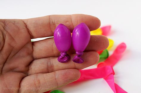 Water balloons earrings Recycled Crafts For Kids, Zoo Day, National Ice Cream Day, Balloon Earrings, Recycled Crafts Kids, Earrings Diy Handmade, Ice Cream Day, Edible Crafts, Diy Balloon