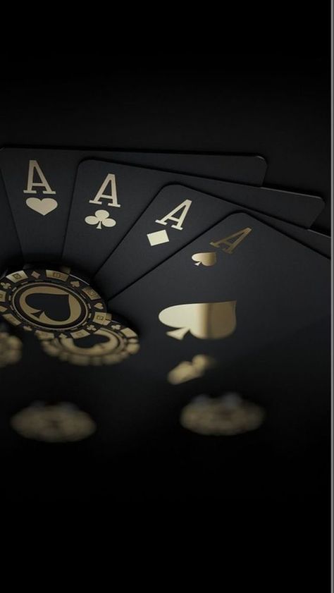 ♔ Jeux de Cartes Black And Gold Aesthetic, Wallpaper Crafts, Kartu Remi, Amoled Wallpapers, Playing Cards Art, Hacker Wallpaper, Iphone Wallpaper Glitter, Phone Background Patterns, Original Iphone Wallpaper