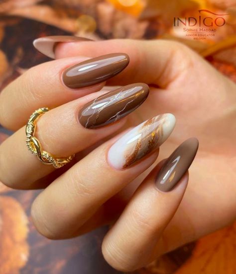 Taupe Marble Nails, Fall Marble Nails Short, Champagne Marble Nails, Chocolate Marble Nails, Latte Marble Nails, Brown Marble Nails Acrylic, Brown Marble Nails Design, Autumn Marble Nails, Marble Brown Nails