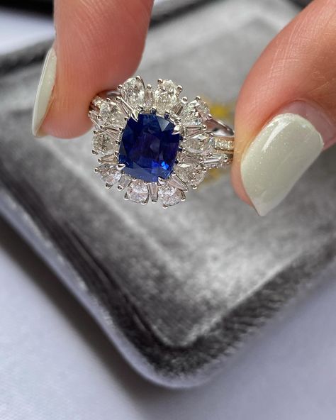 Love is one of a kind, so does this sapphire ring 💙💍 Her popular long cushion shape is perfect for adding a touch of elegance to any outfit. If you’re looking for holiday fun vibes or any laid-back fancy stuff, this is for you🫶🏻 . . #sapphirelove #jewelleryjourney #beyou #oldmoneyfashion #ring #royalbluesapphire #sapphireblue #weddingring #ariesstarjew #oldmonevibes #colourfuljewellery #sappgirering #sappgirering#sapphirejewellery #sapphirejewellery #engagementring #sydneyjewellery #sydneyj... Fun Vibes, Fancy Stuff, Long Cushion, Old M, Old Money, Be Perfect, Holiday Fun, Stones And Crystals, Sapphire Ring