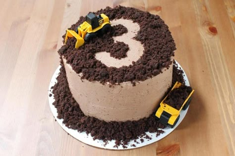 Dirt Cake Ideas, Chocolate Swiss Buttercream, Job Contract, Buttercream Recipes, Basic Sugar Cookie Recipe, Digger Cake, Construction Birthday Cake, Construction Theme Birthday Party, Swiss Buttercream