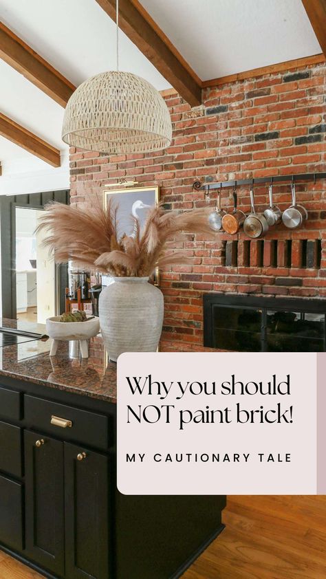 An Argument for Exposed Brick: Why You Shouldn't Paint Over It Grey Brick Interior Wall, Red Brick Wall Kitchen, Paint Colors With Brick Wall, Painted Brick In Kitchen, Brick Wall Decor Ideas Living Room, Painting Brick Interior Wall, Painted Brick Interior Wall, Painting Brick Interior, Painted Brick Wall Interior