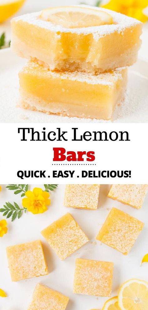 Bars With Shortbread Crust, Squares Recipes, Easy Lemon Bars, Homemade Lemon Bars, Camping Foods, Lemon Bars Easy, Desert Ideas, Deserts Easy, Lemon Dessert