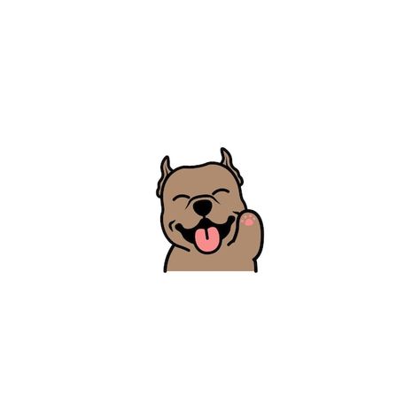 Cute pitbull dog waving paw cartoon icon... | Premium Vector #Freepik #vector #dog-art #dog-character #dog-cartoon #animal-mascot Dog Widget Icon, Pitbull Cartoon, Pitbull Illustration, Pitbull Wallpaper, Paw Cartoon, Cute Border Collie, Fox Cartoon, Dog Design Art, Cute Dog Cartoon