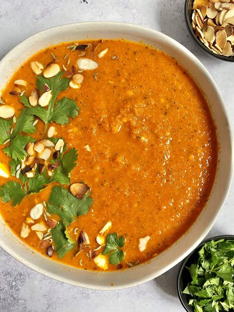 Caramelized Carrot Soup with Fennel Caramelized Carrot, Light Soup, Caramelized Carrots, Light Soups, Lentil Stew, Peanut Butter Powder, Carrot Soup, Fire Roasted Tomatoes, Carrot Juice