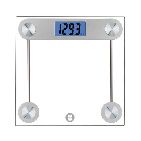 Conair WW Scales Digital Glass Bathroom Scale, Silver, 400 Lb Body Fat Measurement, Weight Measurement, Glass Bathroom, Digital Scale, Body Weight, Weight Watchers, Scales, Bathroom Scale, Cool Things To Buy